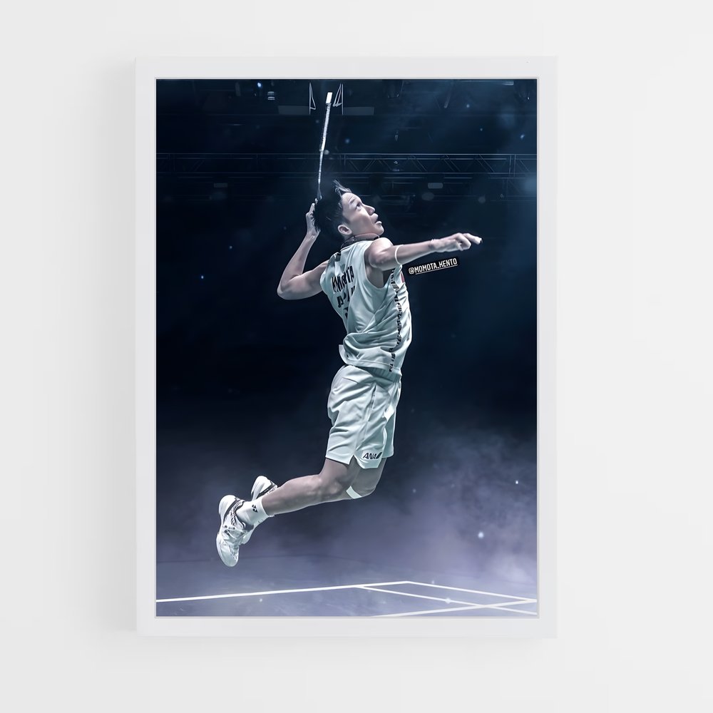 Poster Kento en Action – affiche Badminton (vue 3)